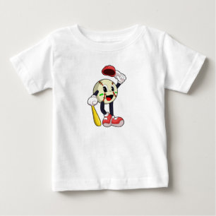 Camiseta Baseball com bastão de beisebol
