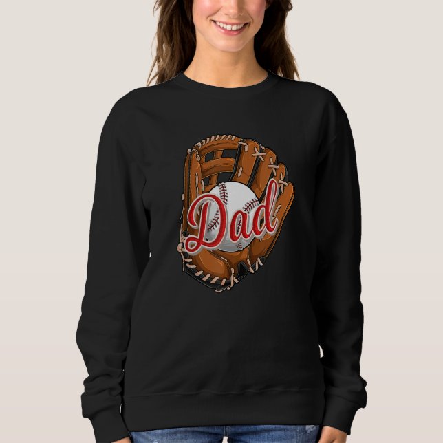 Camiseta Baseball Dad  Softball Sport Player Daddy Papa (Frente)
