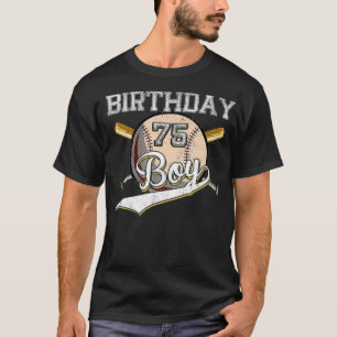 Camiseta Baseball de 75 anos e Festa de aniversário 75 anos