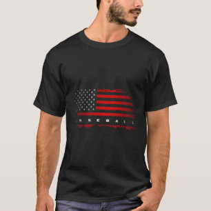 Camiseta Baseball de Bandeira Americana