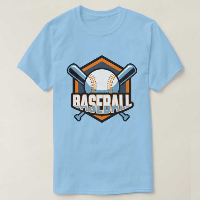 Camiseta Baseball de texto personalizado (Frente do Design)