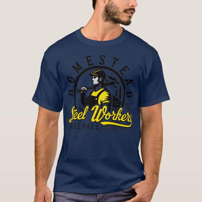 Camiseta Baseball dos Trabalhadores da Aço Homestead - 1905 (Frente)