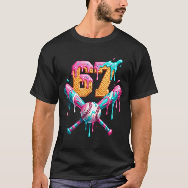 Camiseta Baseball Drip Number 67 Player  (Frente)