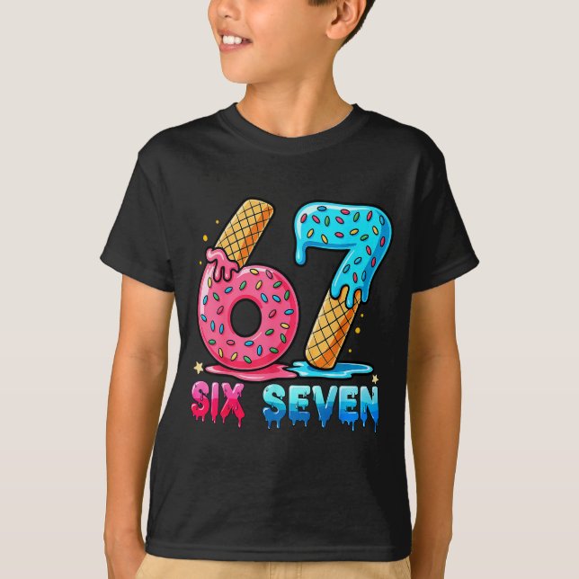 Camiseta Baseball Drip Number 67 Player Or 67th Birthday  (Frente)