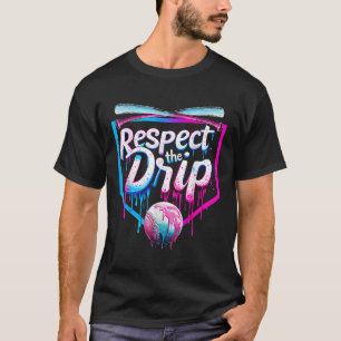 Camiseta Baseball Drip Para Rapazes Sorvete Drip Respeito