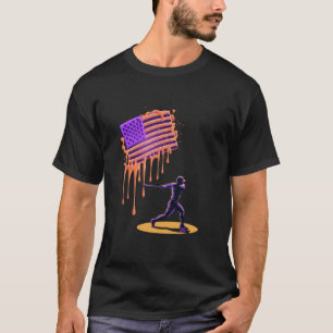 Camiseta Baseball Dripping EUA Meninos Crianças Drip Sorvet