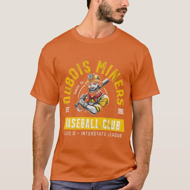 Camiseta Baseball DuBois Miners - 1905 (Frente)