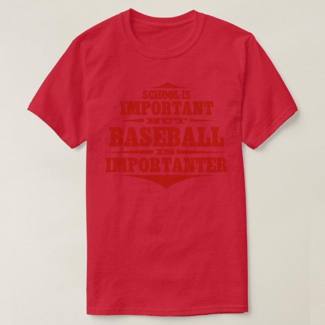 Camiseta Baseball é importante (Frente do Design)