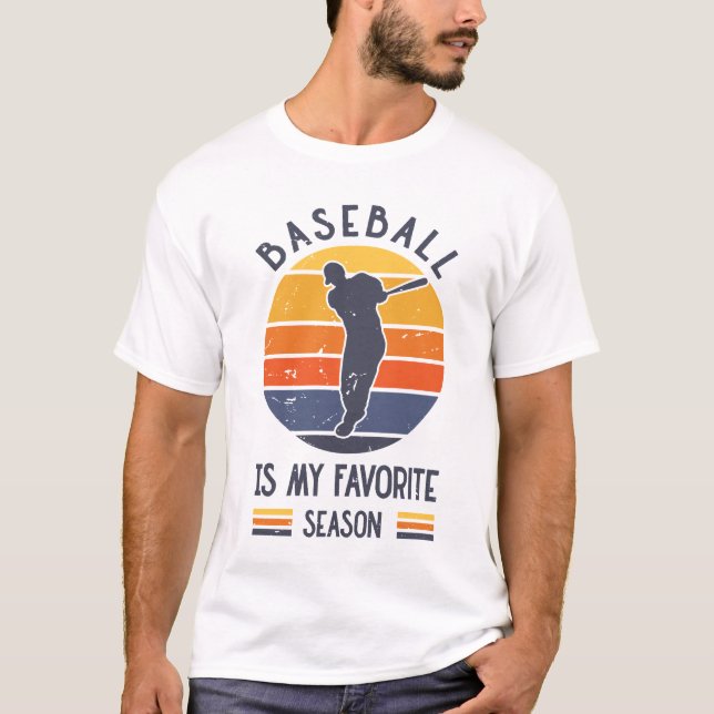Camiseta Baseball É Minha Época Favorita (Frente)