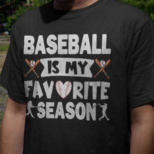 Camiseta Baseball É Minha Época Favorita, Beisebol Engraçad