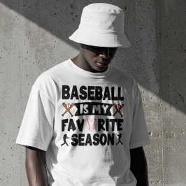 Camiseta Baseball É Minha Época Favorita, Beisebol Engraçad