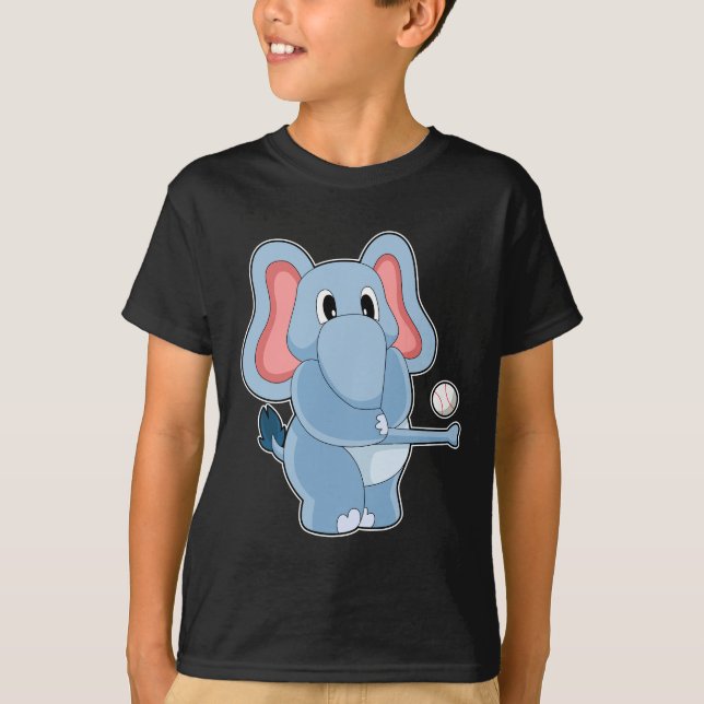 Camiseta Baseball Elefante (Frente)