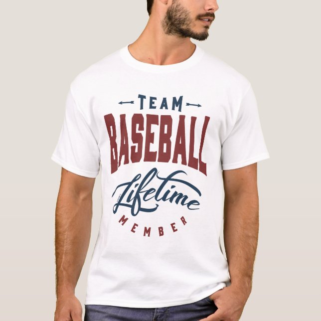 Camiseta Baseball em Equipe (Frente)