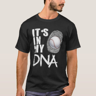 Camiseta Baseball Está no meu Pai de basebol de DNA