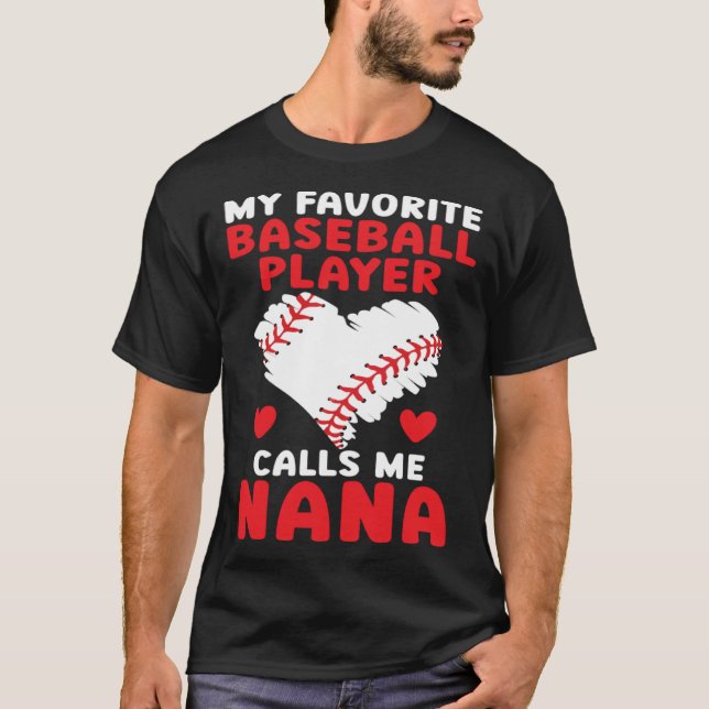 Camiseta Baseball Grandma Grandmother Granny Grandparents D (Frente)