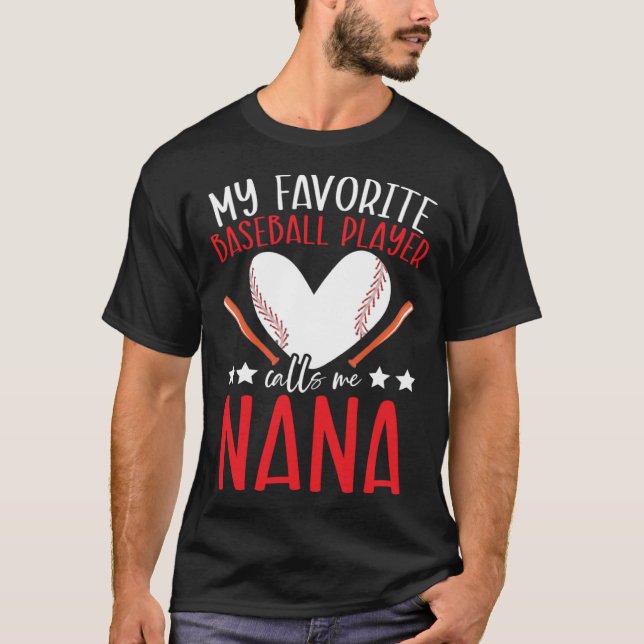 Camiseta Baseball Grandma Grandmother Granny Grandparents D (Frente)