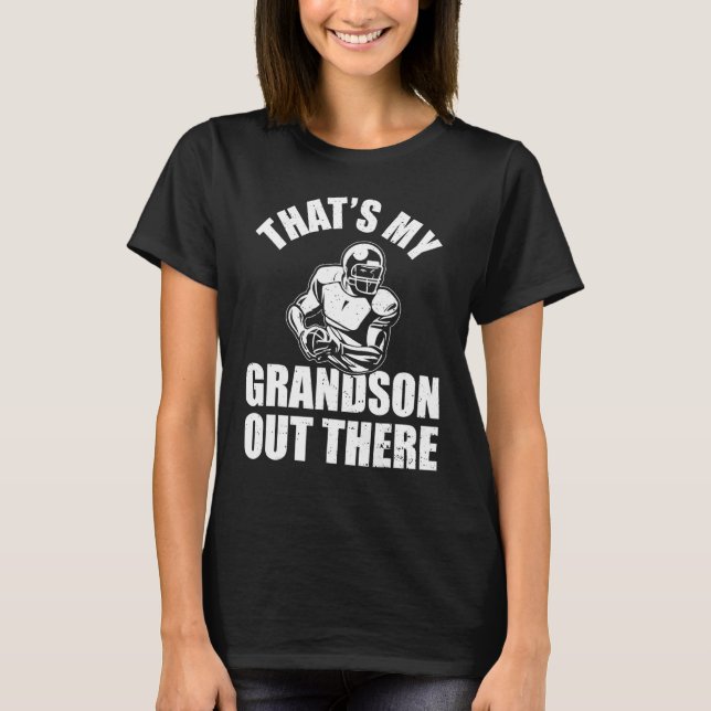 Camiseta baseball grandma  that's my grandson out there foo (Frente)
