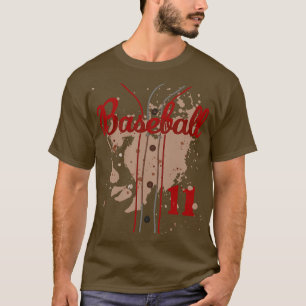 Camiseta Baseball Jersey Número 11 Crianças Baseball Unifor