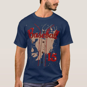 Camiseta Baseball Jersey Número 15 Crianças Baseball Unifor