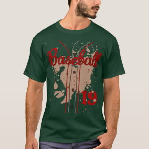 Camiseta Baseball Jersey Número 19 Crianças Baseball Unifor