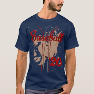 Camiseta Baseball Jersey Número 20 Crianças Baseball Unifor