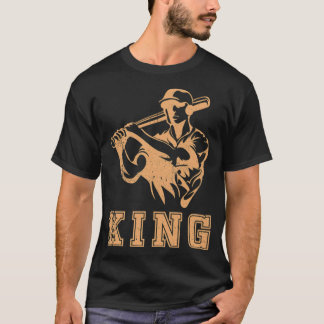 Camiseta Baseball King e baseball no baseball