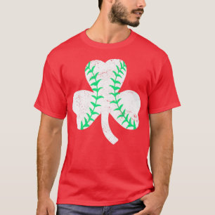 Camiseta Baseball Leprechaun Shamrock Men B