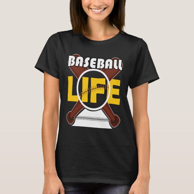 Camiseta Baseball Life Sport Fans Baseball 3 (Frente)