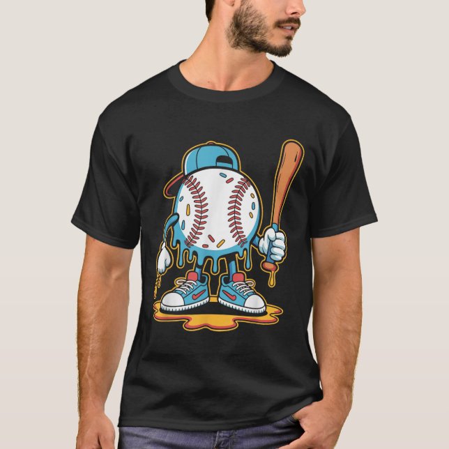 Camiseta Baseball Lifestyle 101 Tee Youth Baseball Drip Ice (Frente)
