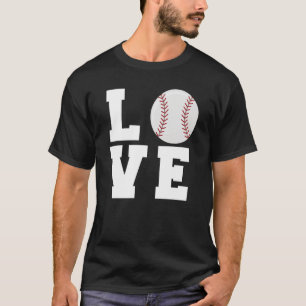 Camiseta Baseball Love Mãe Jogador de Treinador de Pai Espo