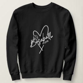Camiseta Baseball Mãe Coração Personalizado Bleão Negro
