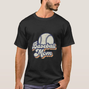 Camiseta Baseball Mãe Dia de as mães Vintage Retro Engraçad