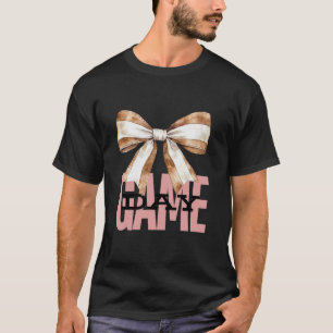 Camiseta Baseball Mãe Tee Sports Mama Coquette Arco Gameday