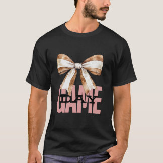 Camiseta Baseball Mãe Tee Sports Mama Coquette Arco Gameday