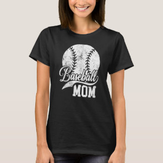 Camiseta Baseball Mãe Vintage Mulheres Mama Dia de as mães