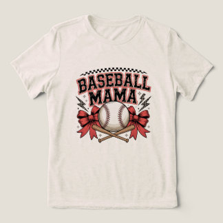 Camiseta Baseball Mama Mãe Orgulhosa Dia de Jogo E