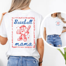 Baseball Mama Personalizado & Nome da Equipe