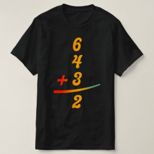 Camiseta Baseball Matemática 6 4 3 2 Inspirado Dupla Jogada