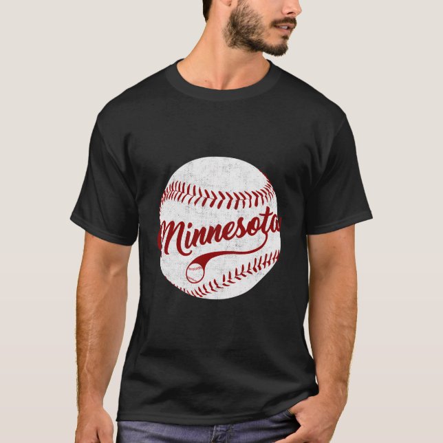 Camiseta Baseball Minnesota Team Love Twin City National Pa (Frente)