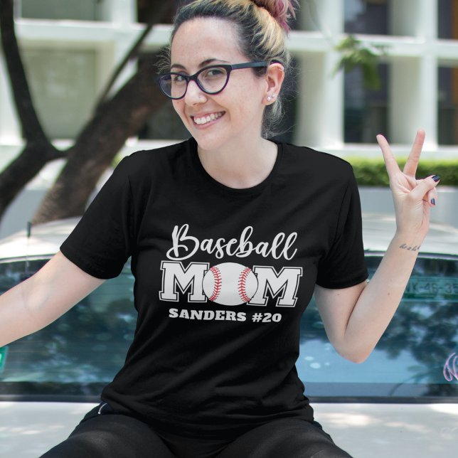 Camiseta Baseball Mom Fun Gift for Mom (Criador carregado)