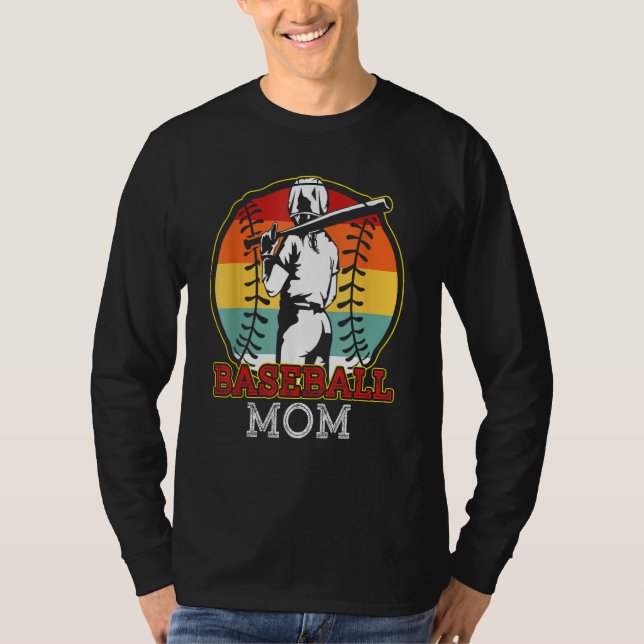 Camiseta Baseball Mom Softball Mother Team Sports  For Wome (Frente)