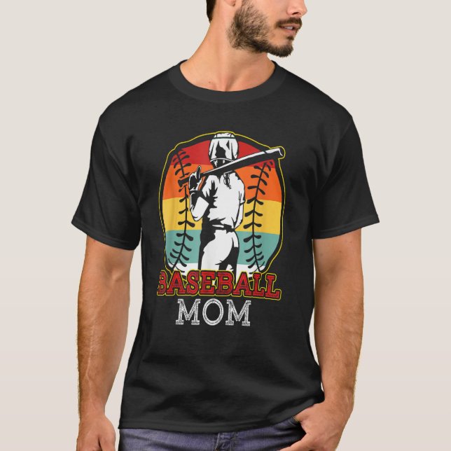Camiseta Baseball Mom Softball Mother Team Sports  For Wome (Frente)