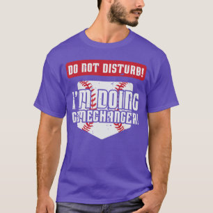 Camiseta Baseball Não Perturbe Fazendo Gamechanger Homens M