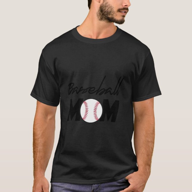 Camiseta Baseball Novelty Baseball Mom Mother Grandma (Frente)