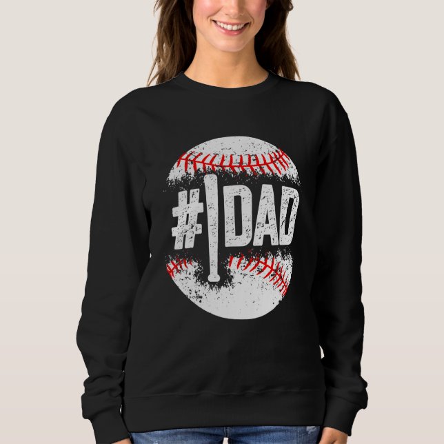 Camiseta Baseball Number One Daddy Son Baseball Father's Da (Frente)