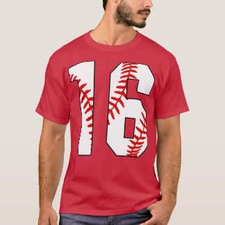Camiseta Baseball Número 16 16 Baseball Jersey Pl Favorito
