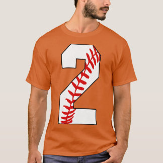 Camiseta Baseball Número 2 Jogada Favorita de Baseball Jers