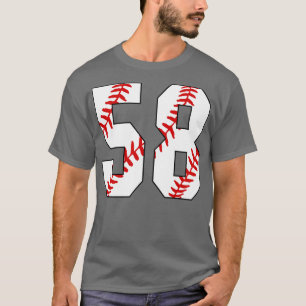 Camiseta Baseball Número 58 58 Pl Favorito De Baseball Jers