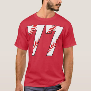 Camiseta Baseball Número 77 77 Pl Favorito De Baseball Jers