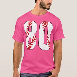 Camiseta Baseball Número 80 80 Baseball Jersey Pl Favorito